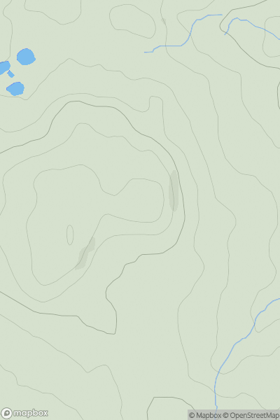 Thumbnail image for Church Hill [Welsh Borders S] showing contour plot for surrounding peak